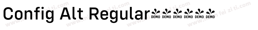 Config Alt Regular字体转换